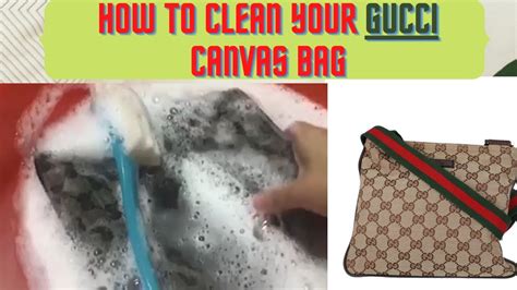 how to clean white gucci bag|repairing vintage Gucci handbag.